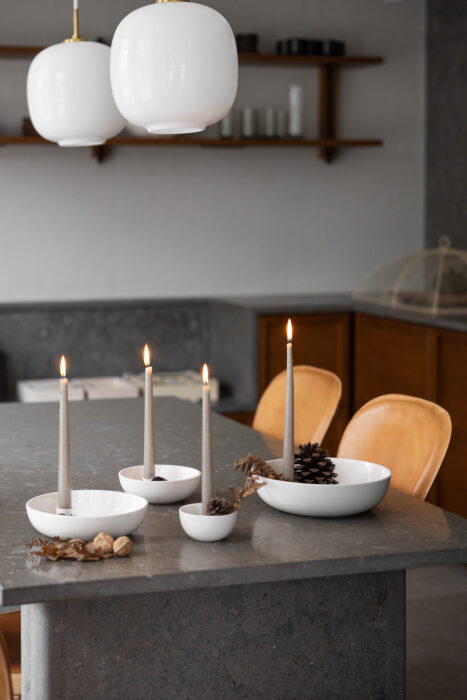 Storefactory Lidatorp Kerzenständer -  Large Glossy White 