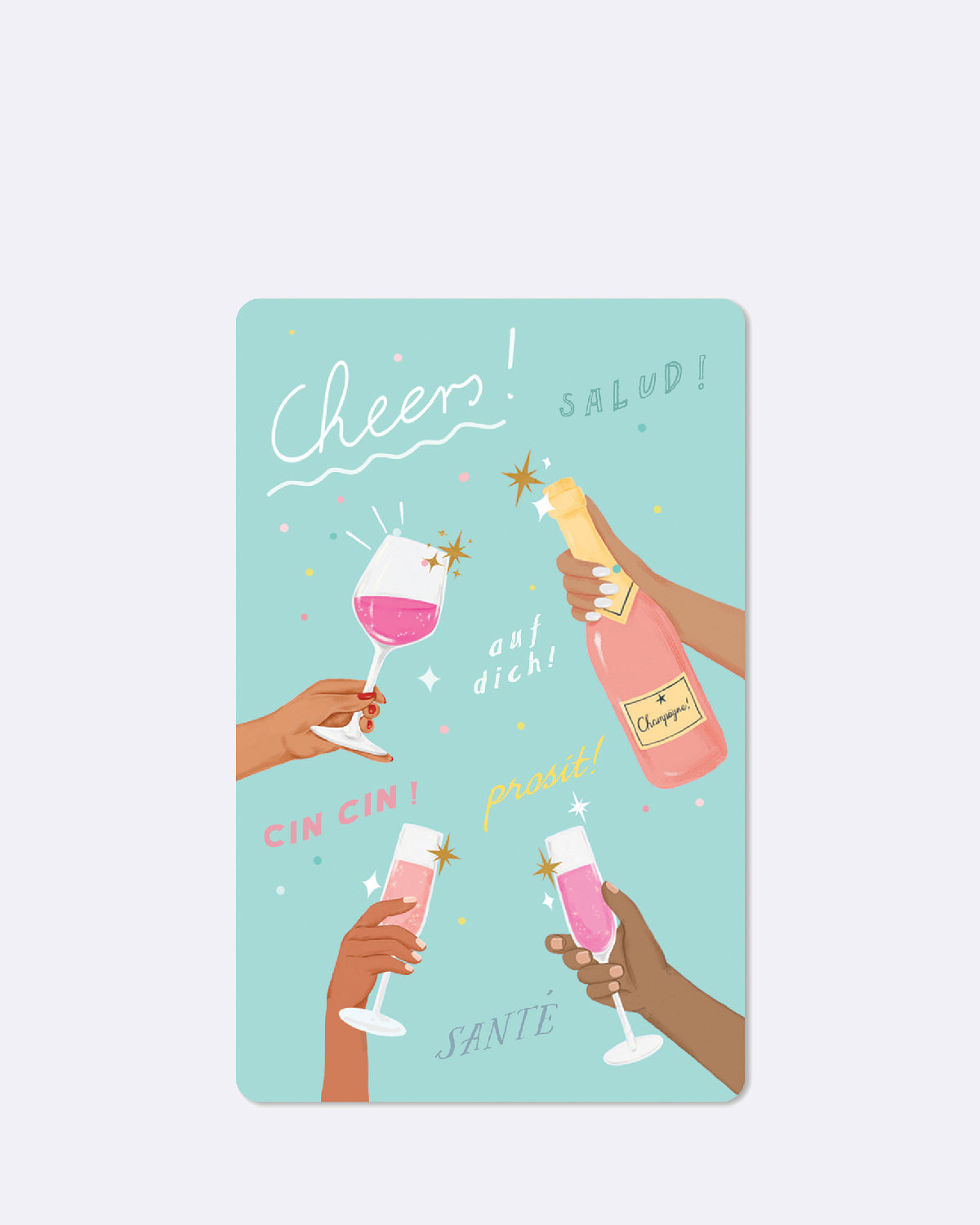 ChicMic Luna Card - Mini Postkarte - Cheers!