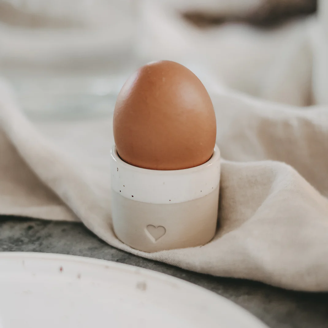 Eulenschnitt Eierbecher Herz 