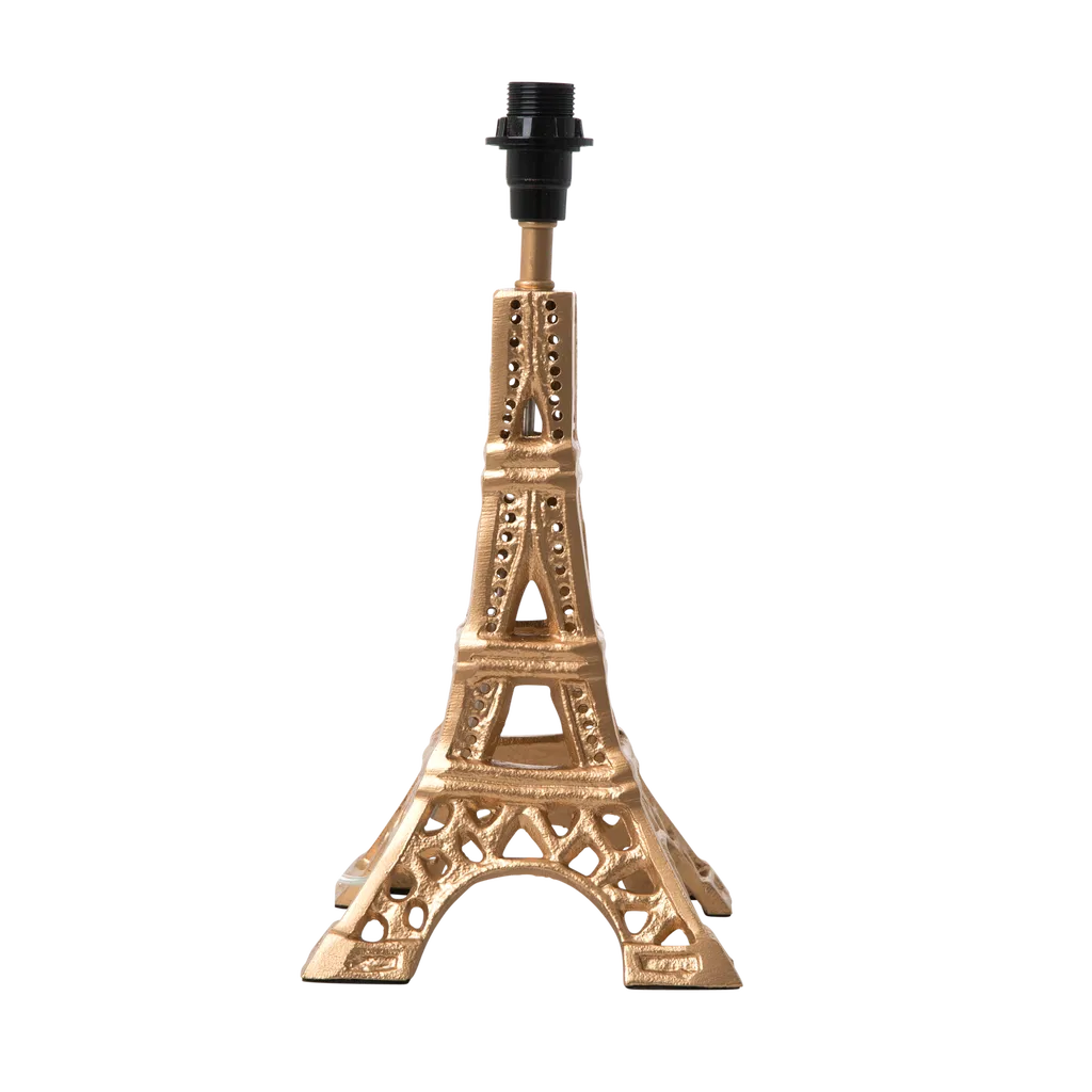 Rice Lampenfuß Eiffelturm Gold - Klein 