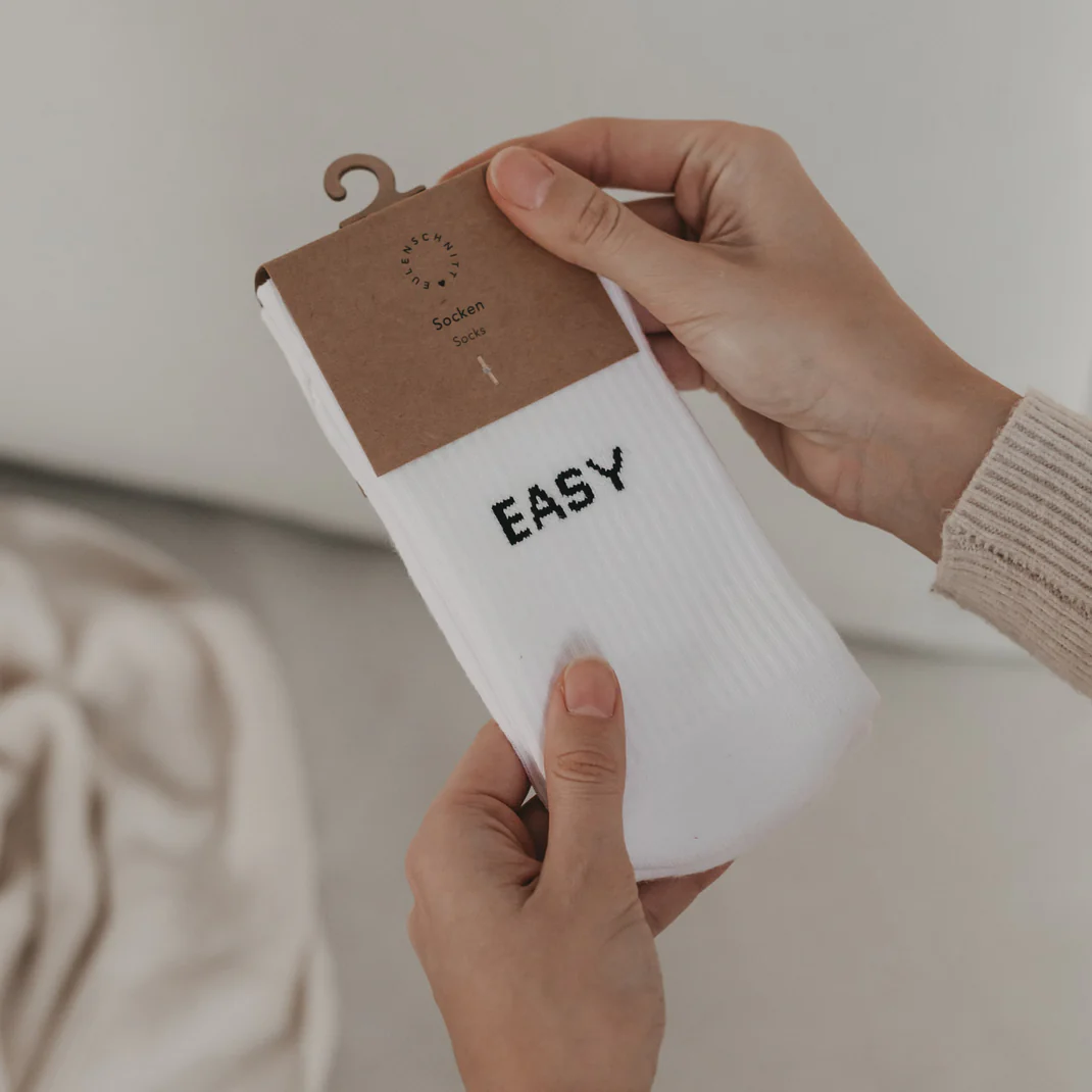 Eulenschnitt  Socken Easy peasy 