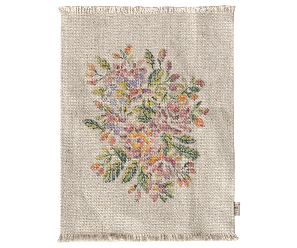 Maileg Zubehör Mäusehaus - Teppich Blumen - Groß