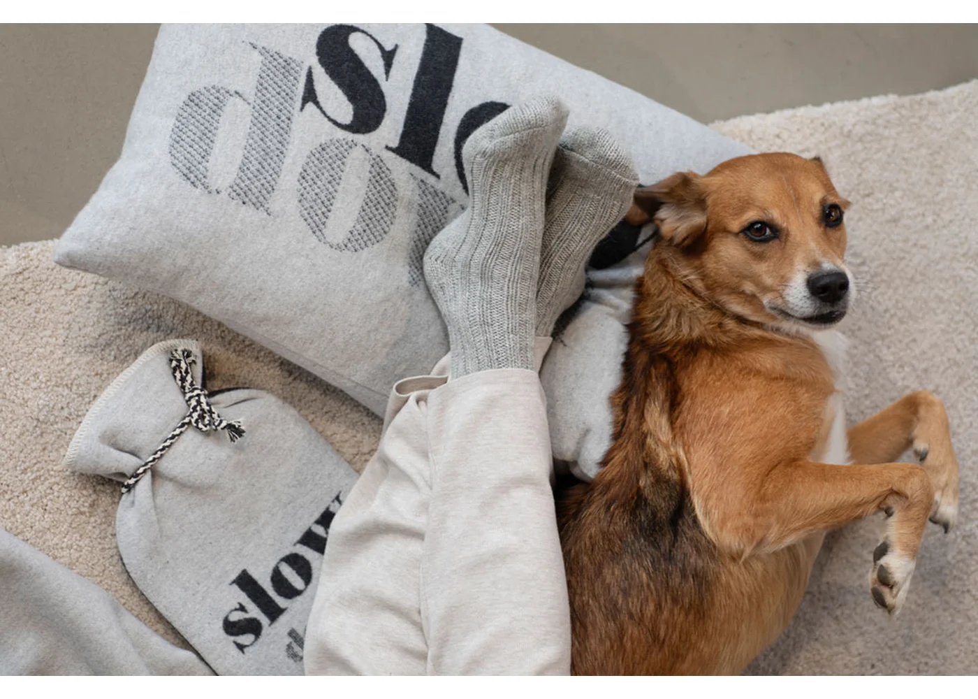 David Fussenegger - SILVRETTA KISSENHÜLLE SLOW DOWN - 60 x 40 CM