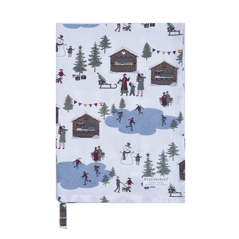 Krasilnikoff Geschirrtuch CHRISTMAS MARKET