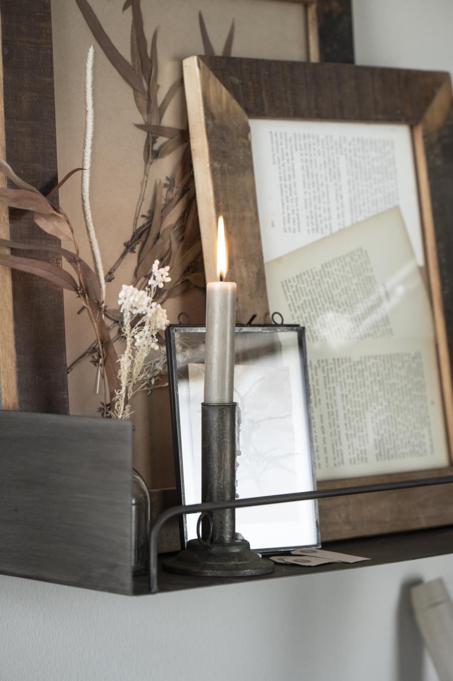 Ib Laursen Stabkerze Rustikal Sand - Höhe 11 cm   