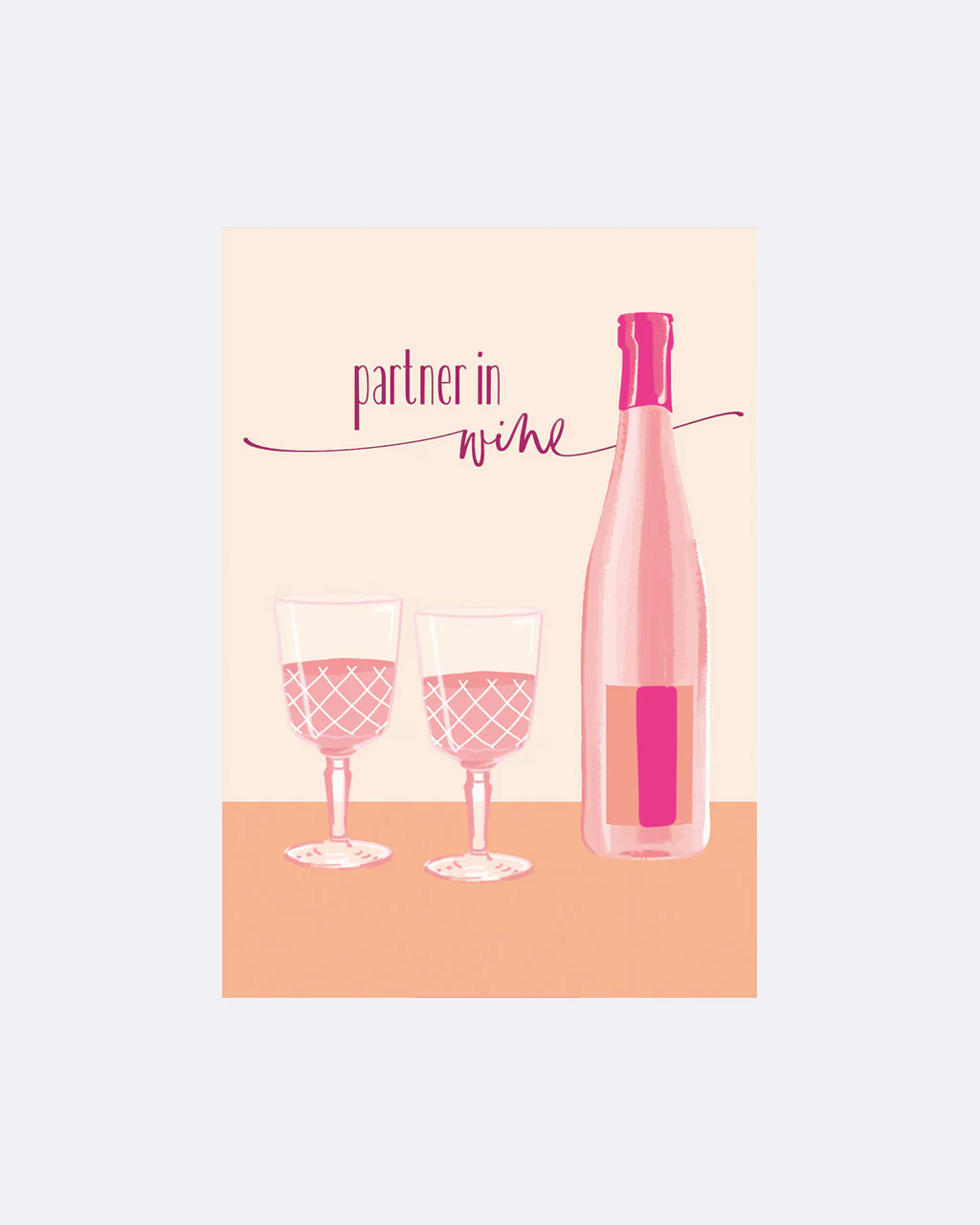 ChicMic YAY Postkarte - Partner in Wine Wein Flasche