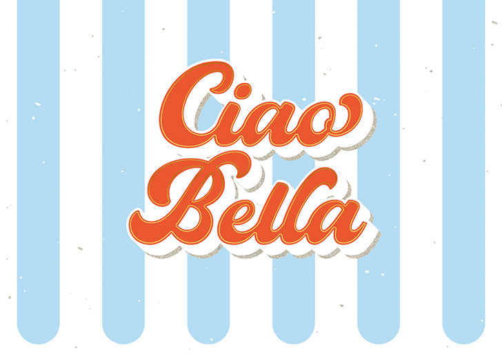 Kunst und Bild - Happy Life - Postkarte - Ciao Bella