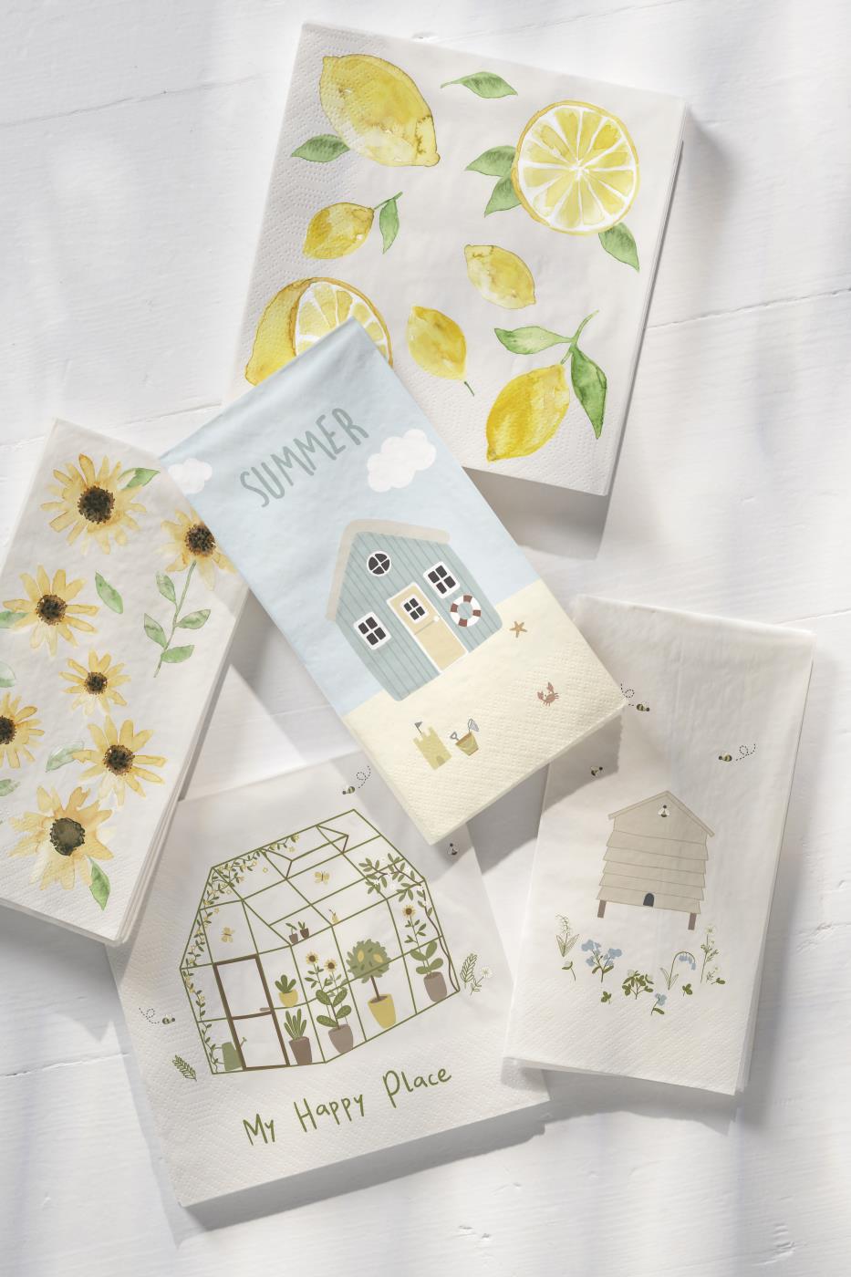 IB Laursen Papier Servietten Zitronen - 20 Stück 