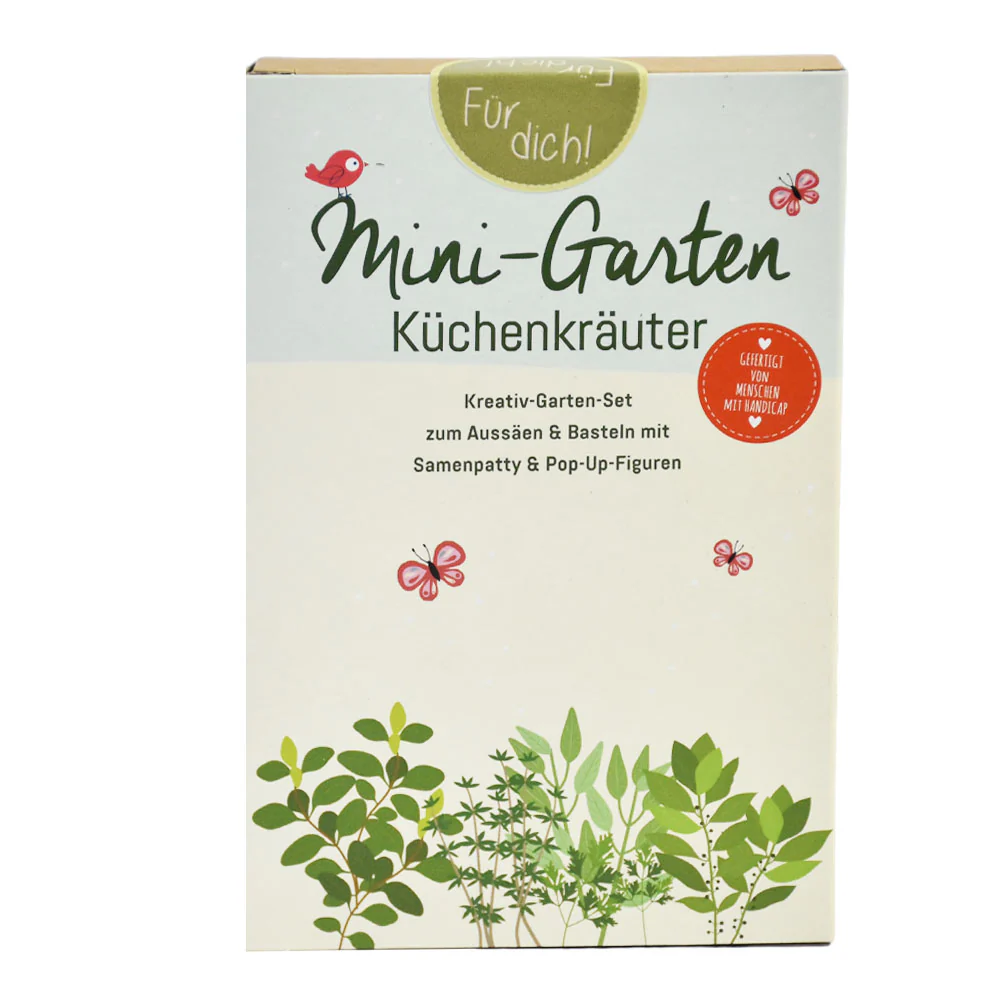 Wunderle - Mini Garten Küchenkräuter - Kreatives Pop Up Garten Anzuchtset  Kopie