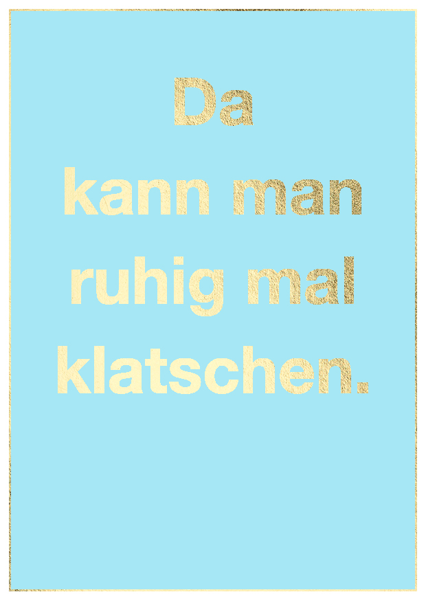 Cityproduct - Postkarte - Da kann man ruhig mal klatschen.