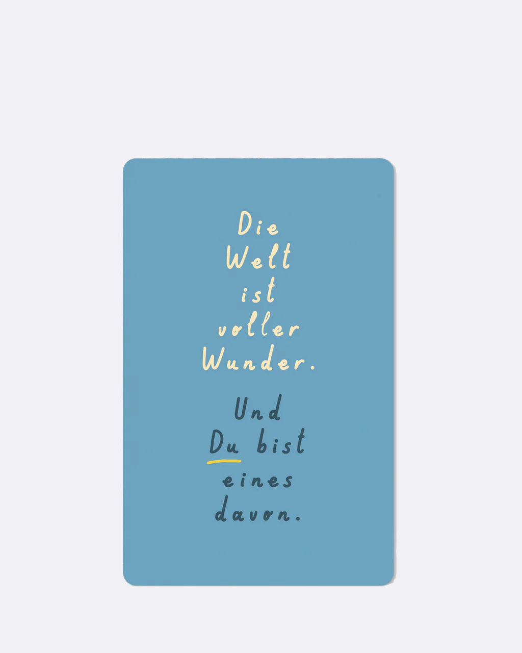 ChicMic Luna Card - Mini Postkarte - Die Welt ist voller Wunder
