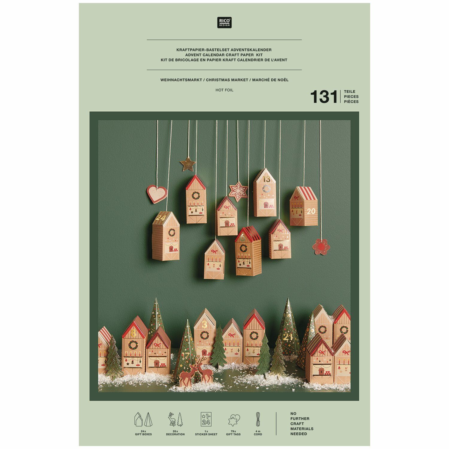 Rico Design Adventskalender Bastelset 