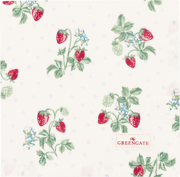 Greengate Berry White Stoffserviette 