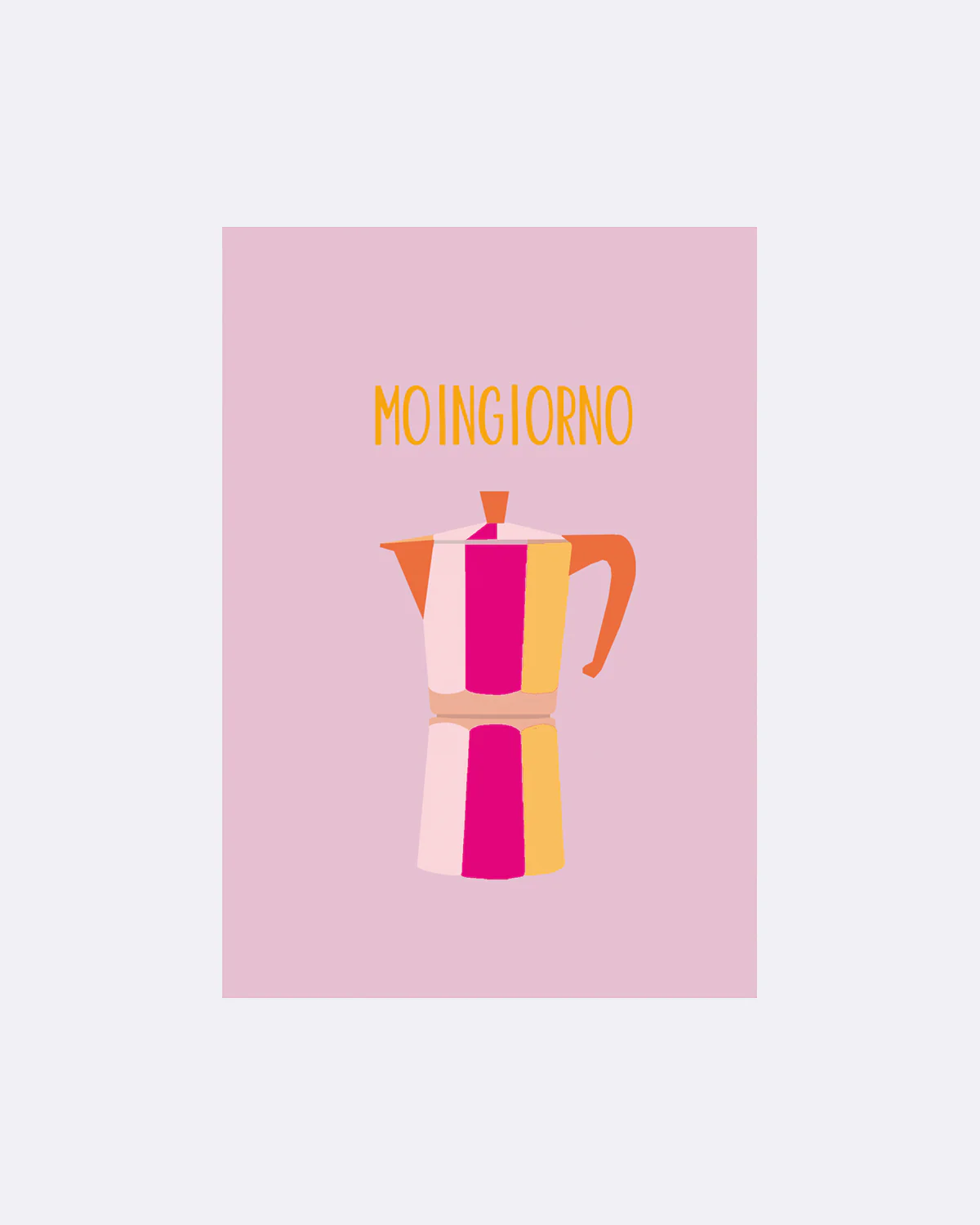 ChicMic YAY Postkarte - Moingiorno Kaffeekanne
