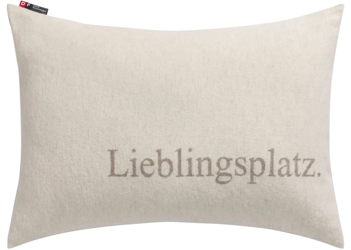 David Fussenegger - SILVRETTA KISSENHÜLLE Lieblingsplatz - Farbe Rauch/Creme - 40 x 60 cm 