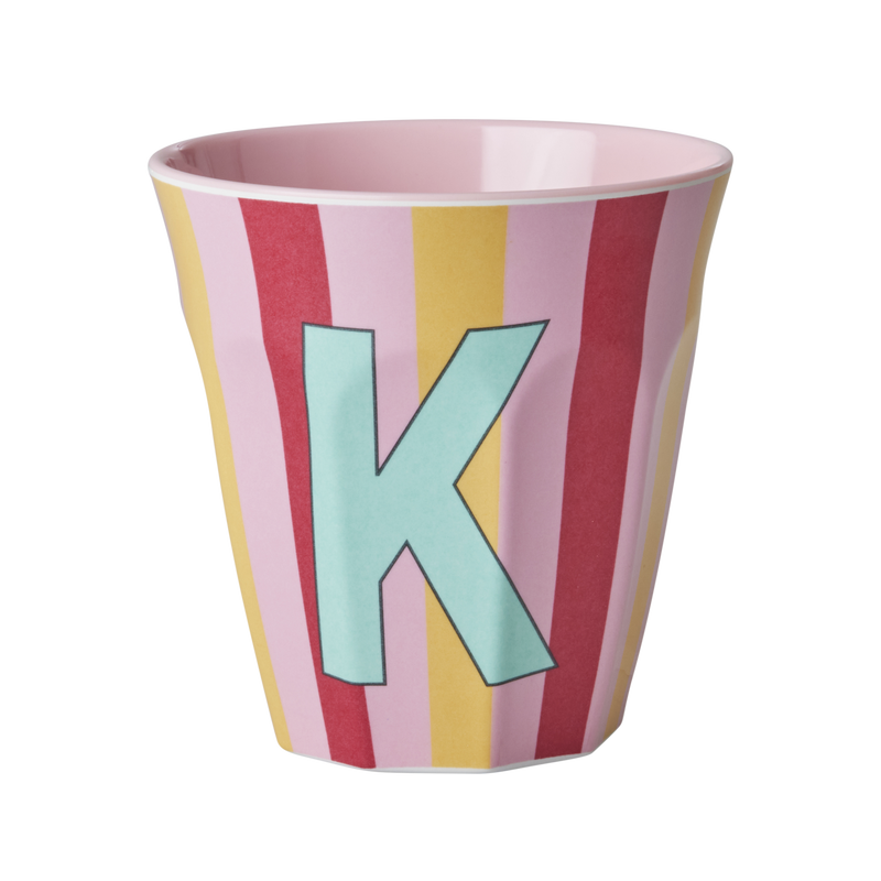 Rice Becher - ROSA/PINK/BEIGE - Buchstabe K