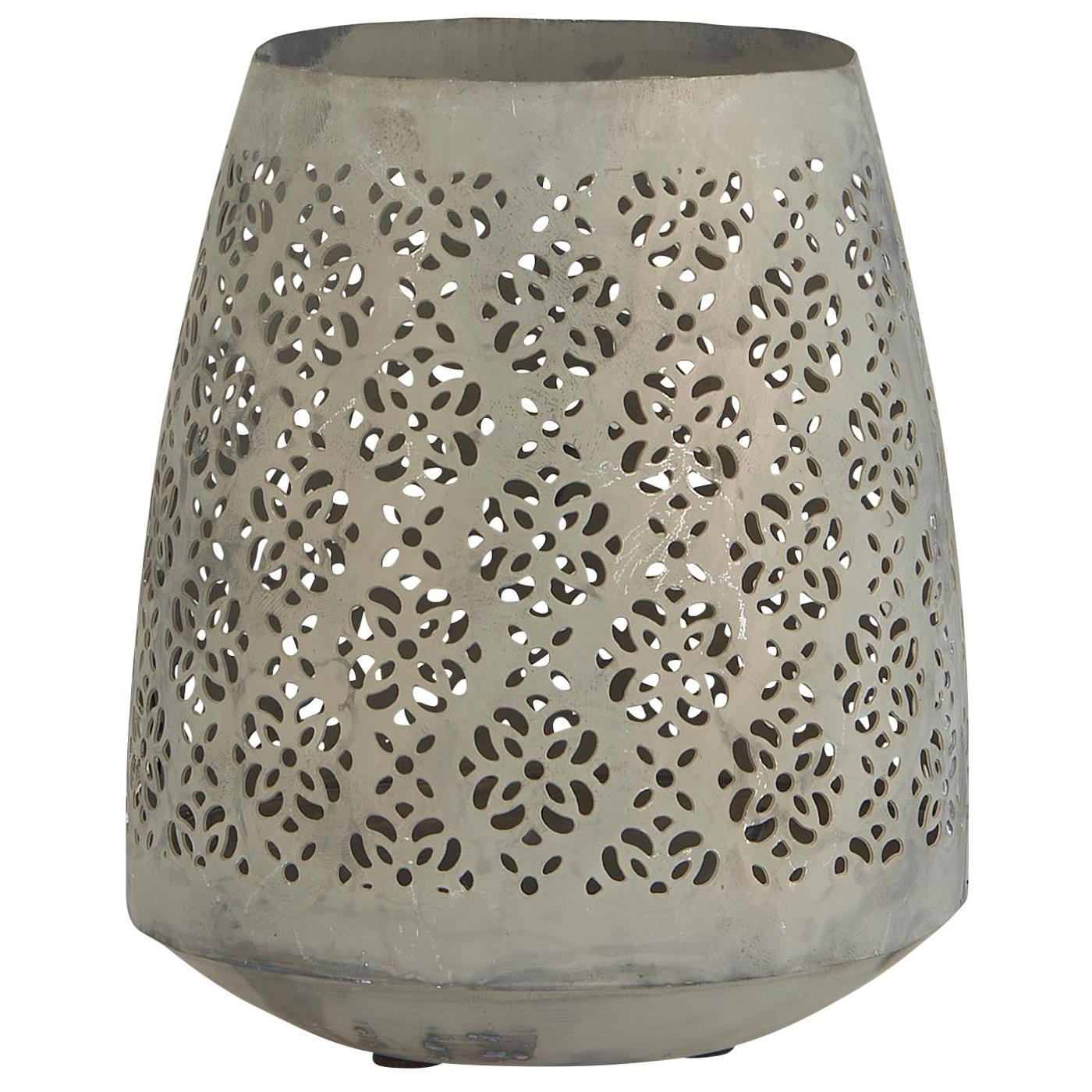 IB Laursen Windlicht mit Blumenmuster 