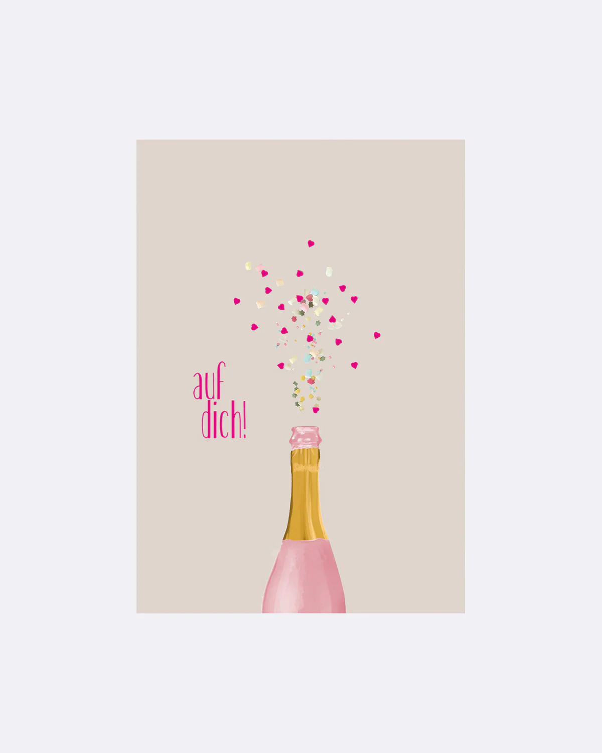 ChicMic YAY Postkarte - SEKT - AUF DICH!