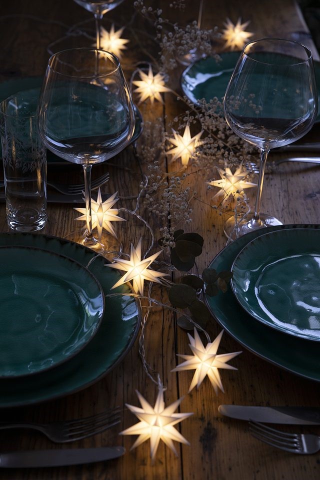 Sterntaler Baby Sternenkette - Weiß - In- und Outdoor - 9 Sterne mit einem Durchmesser von je 8 cm 