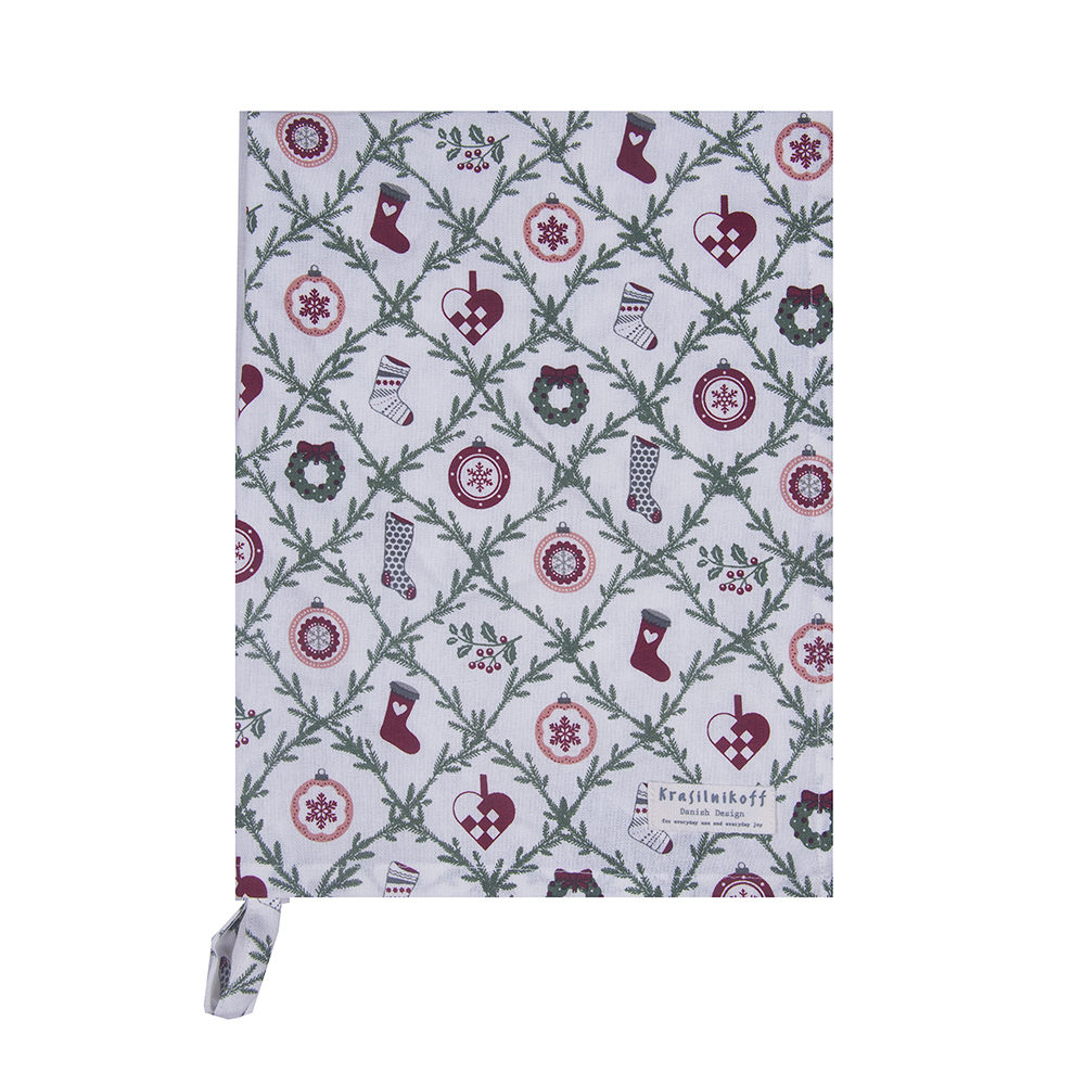 Krasilnikoff Geschirrtuch CHRISTMAS ORNAMENT