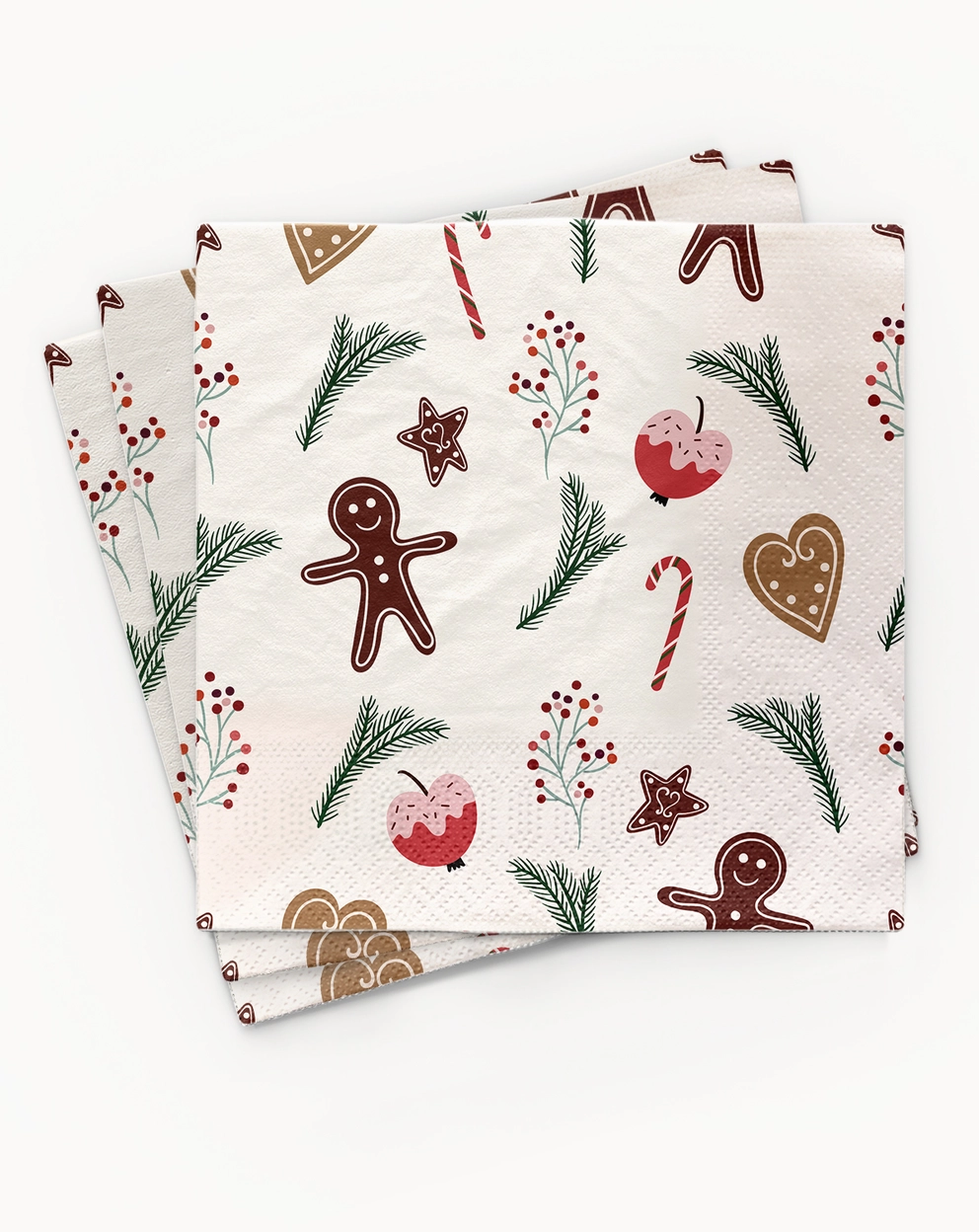 chic.mic - Papierservietten Weihnachten - Gingerbread - Lebkuchenmännchen