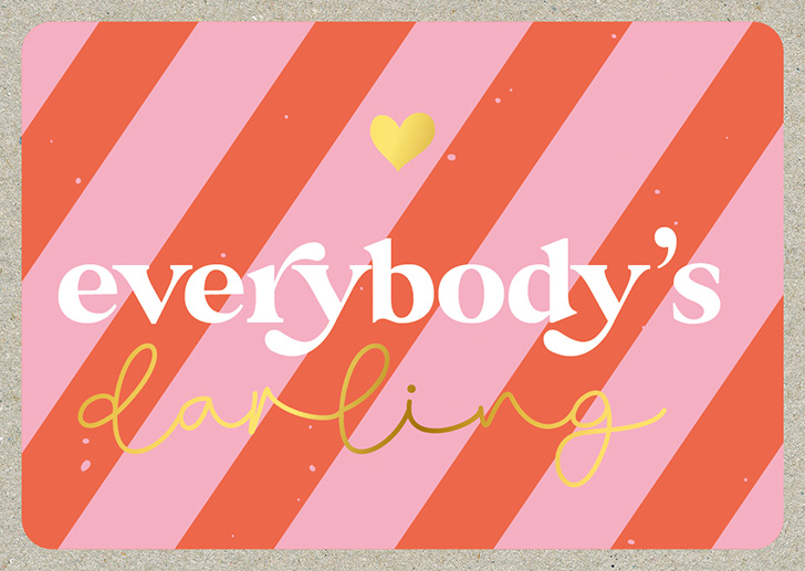 Kunst und Bild - Happy Life - Postkarte -  Everybody´s Darling