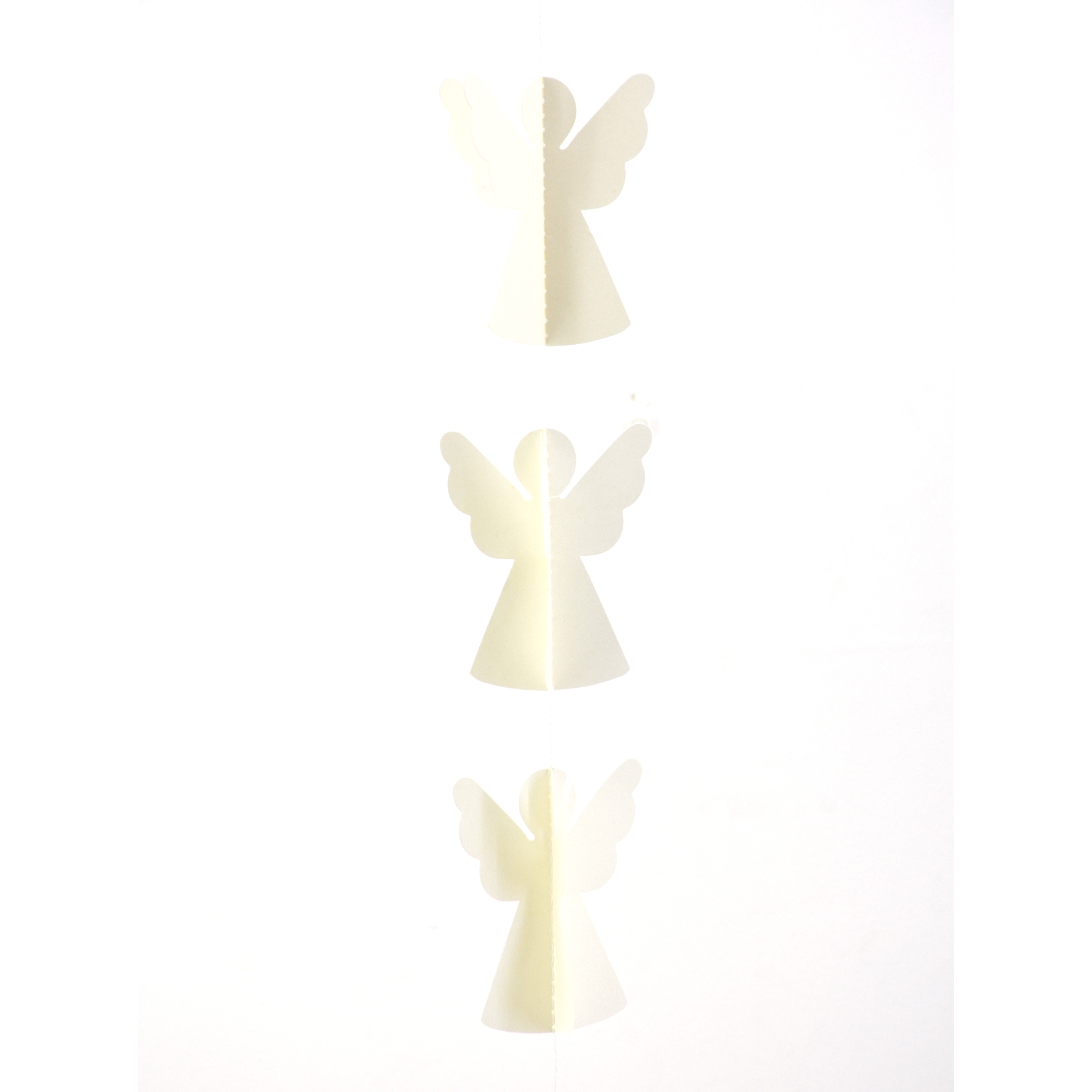 ONLY NATURAL - GIRLANDE ENGEL PAPIER - LÄNGE 100 cm 