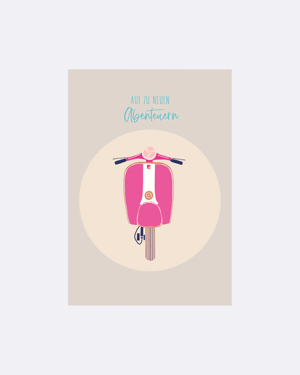 ChicMic YAY Postkarte - Auf zu neuen Abenteuern Vespa