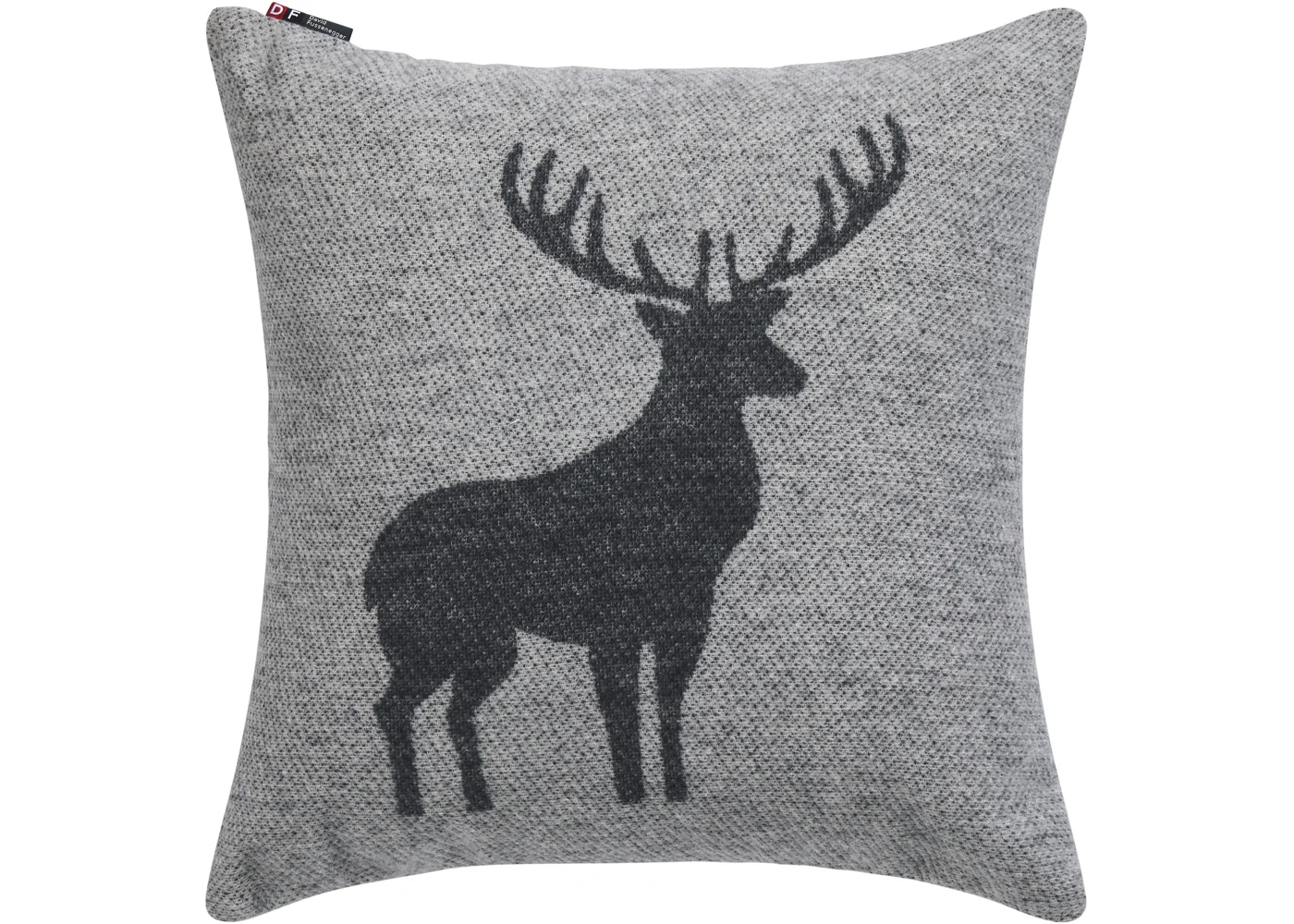 David Fussenegger - SILVRETTA KISSENHÜLLE HIRSCH STRUKTUR - 50 x 50 cm 