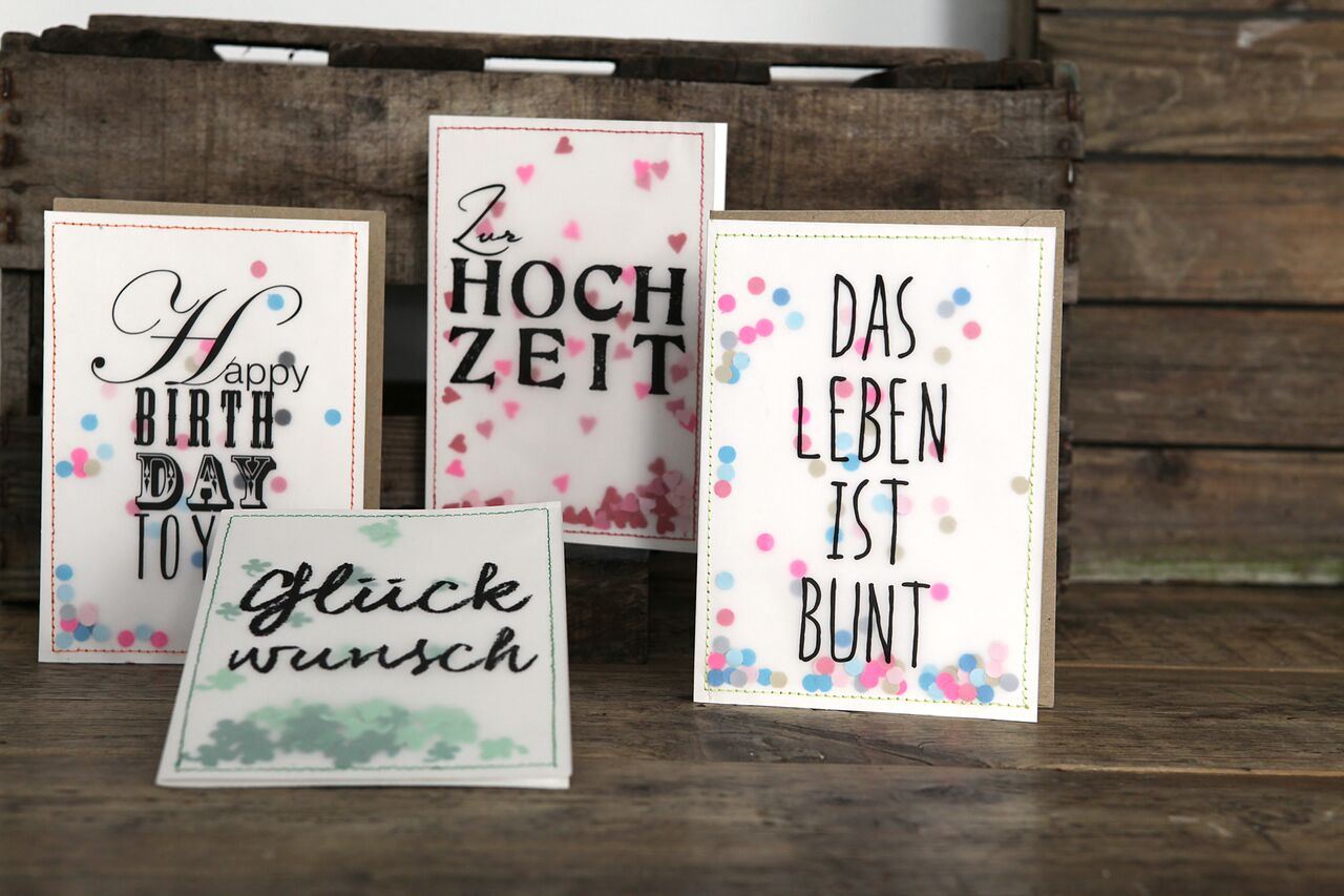 Good old friends Konfettikarte "Hochzeit"