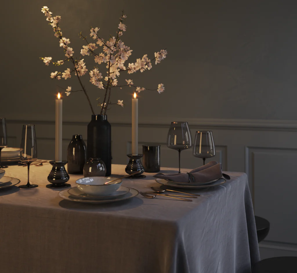 DELUXE HOMEART LED STABKERZEN SAND 2 Stück - 15 cm  