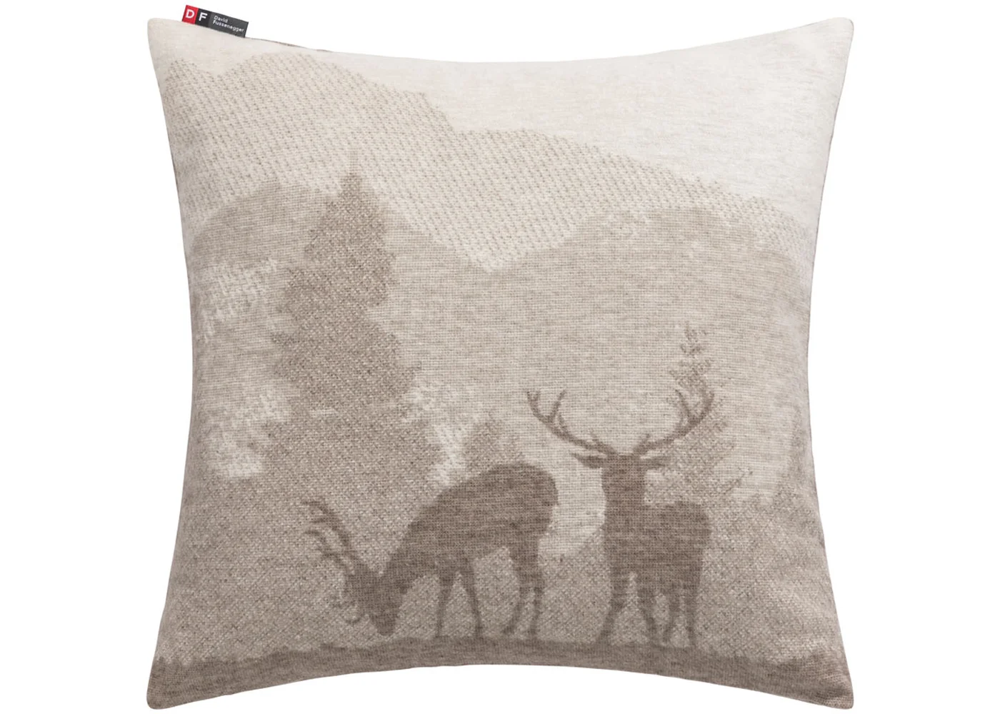 David Fussenegger - SILVRETTA KISSENHÜLLE LANDSCHAFT Braun - 50 x 50 cm  