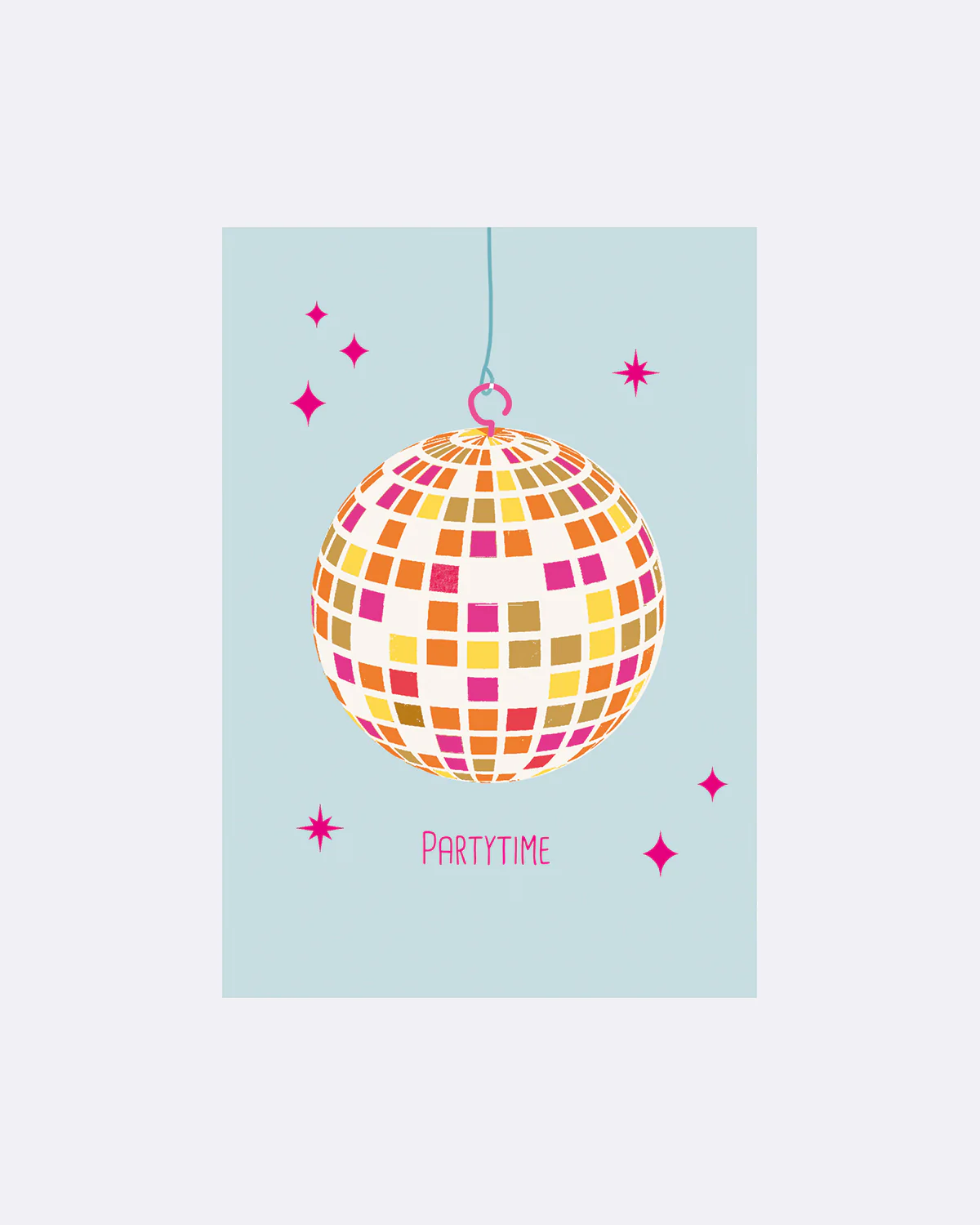 ChicMic YAY Postkarte - PARTYTIME - DISCOKUGEL