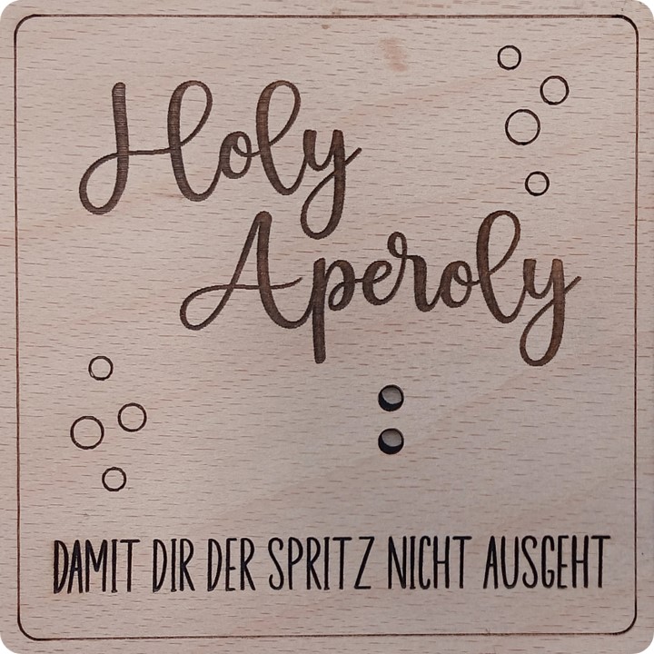 Herz im Holz - Geldkarte HOLY APEROLY
