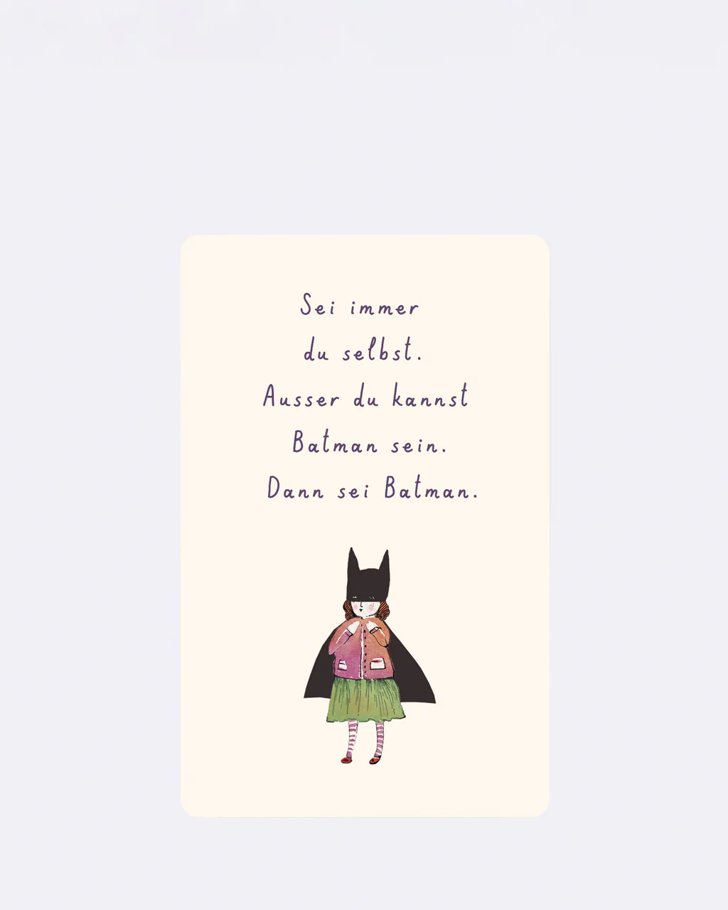 ChicMic Luna Card - Mini Postkarte - Sei immer Du selbst.