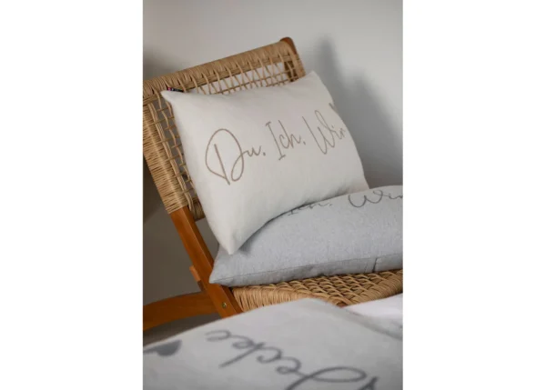 David Fussenegger - SILVRETTA KISSENHÜLLE "Du, Ich, Wir" - Rohweiß