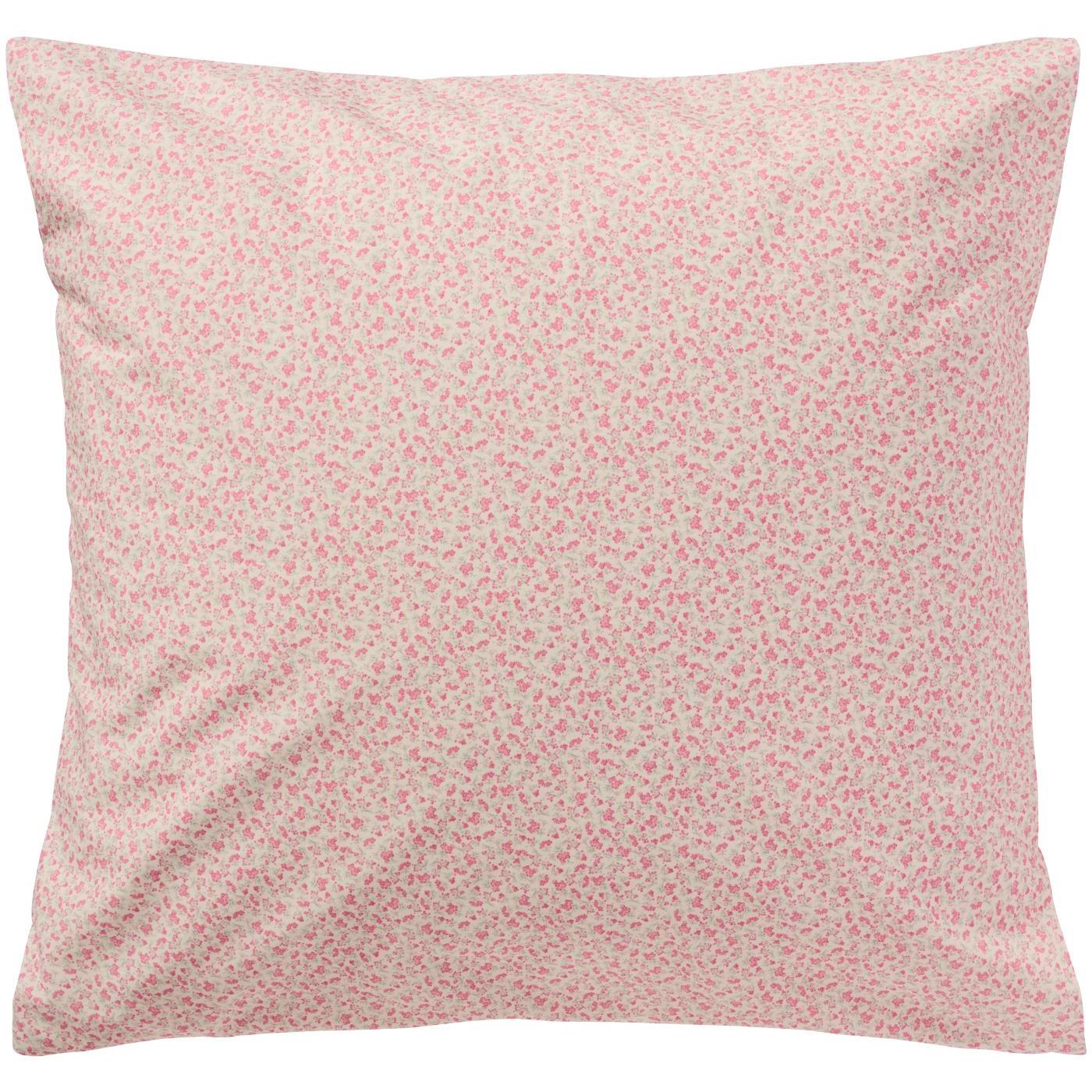 IB LAURSEN KISSENBEZUG  MIT KLEINEN WEIßEN ROSA BLUMEN 60 x 60 cm