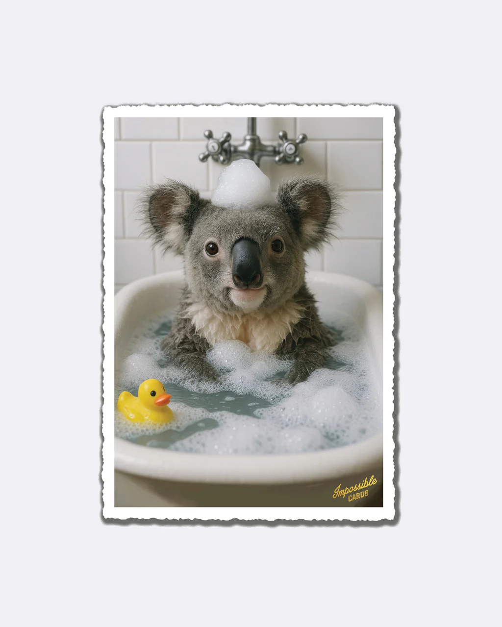 ChicMic Impossible Postkarte - Koala in Badewanne