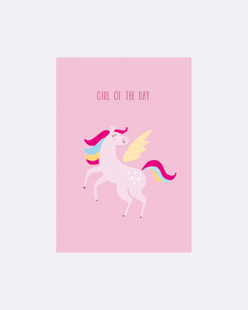 ChicMic YAY Postkarte - Girl of the day Einhorn