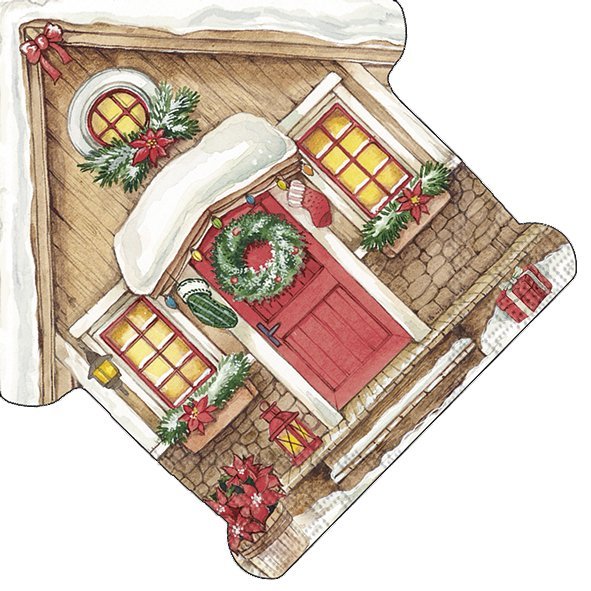 Ideal Home Range - FESTIVE HOUSE - SERVIETTEN GESTANZT 