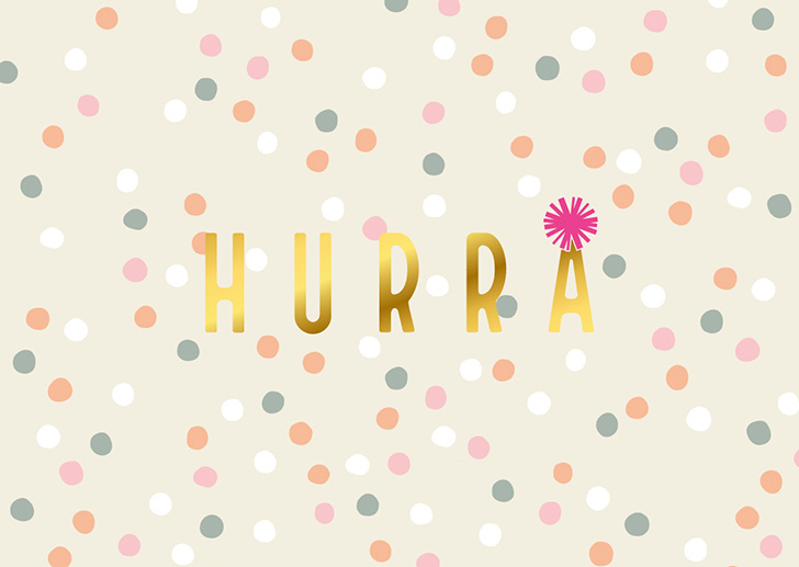 Kunst und Bild - Happy Life - Postkarte -  HURRA