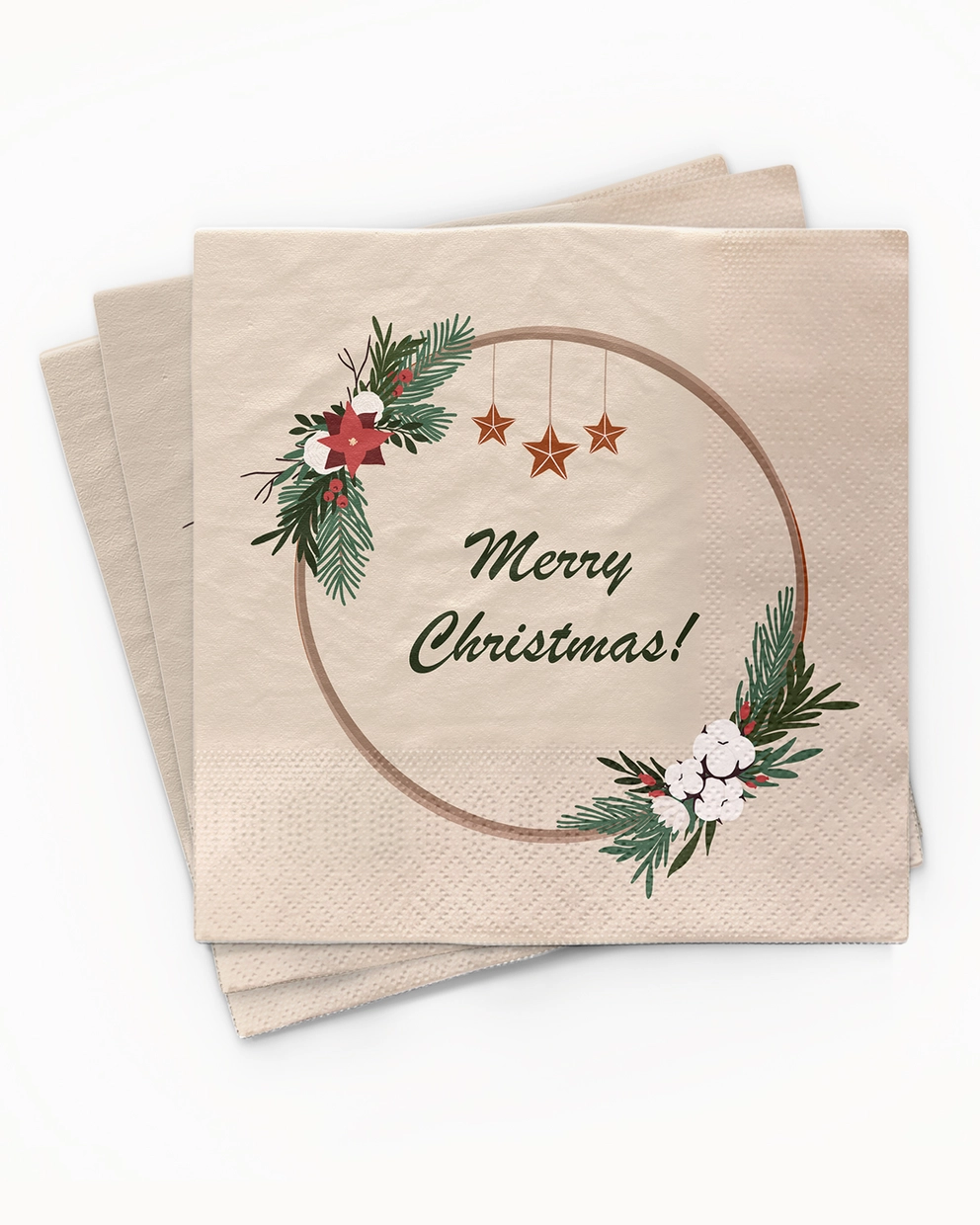 chic.mic - Papierservietten Weihnachten - Christmas Wreath - Weihnachtskranz