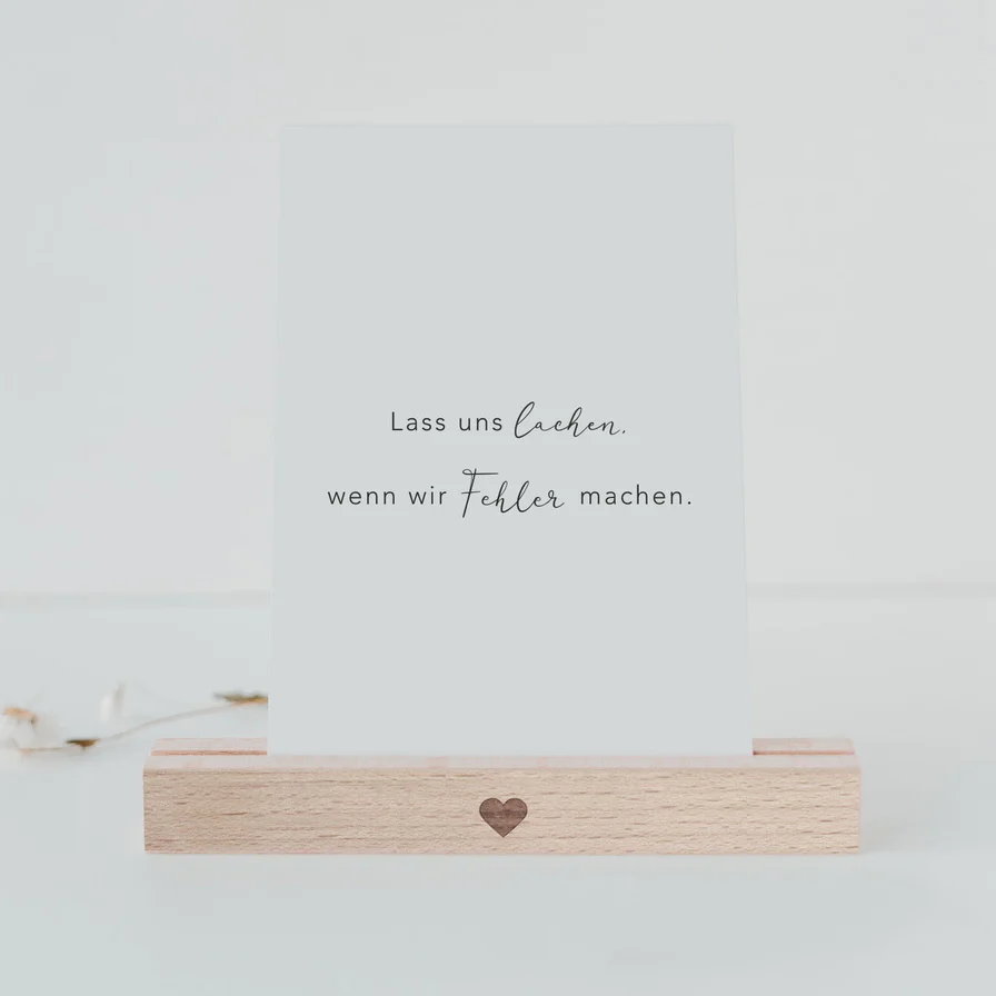 Eulenschnitt Postkarte Lass uns lachen 