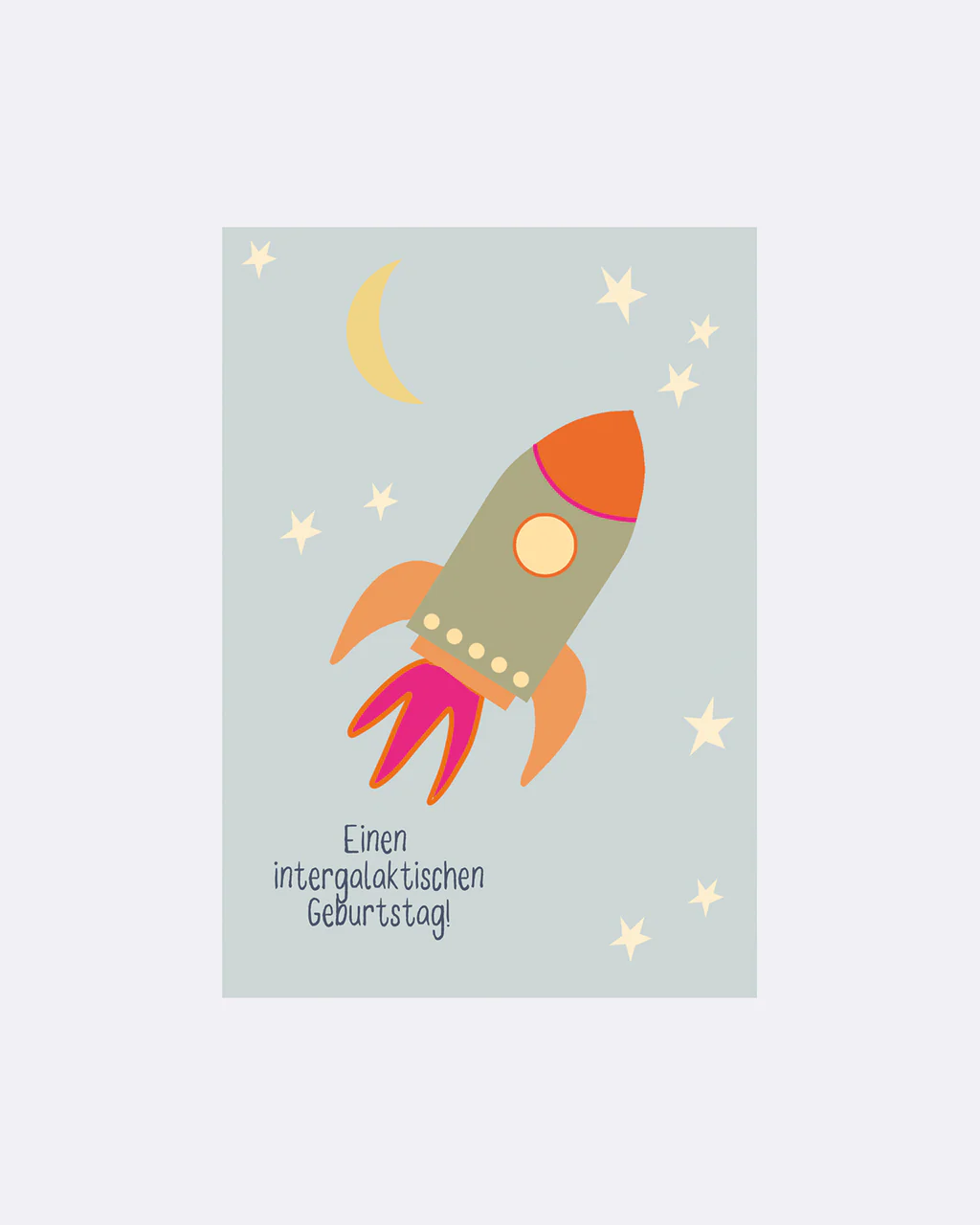 ChicMic YAY Postkarte - Einen intergalaktischen Geburtstag Rakete