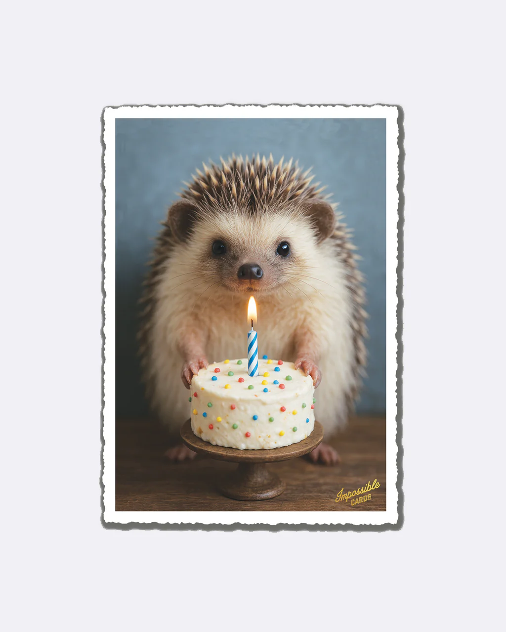 ChicMic Impossible Postkarte - Igel mit Torte