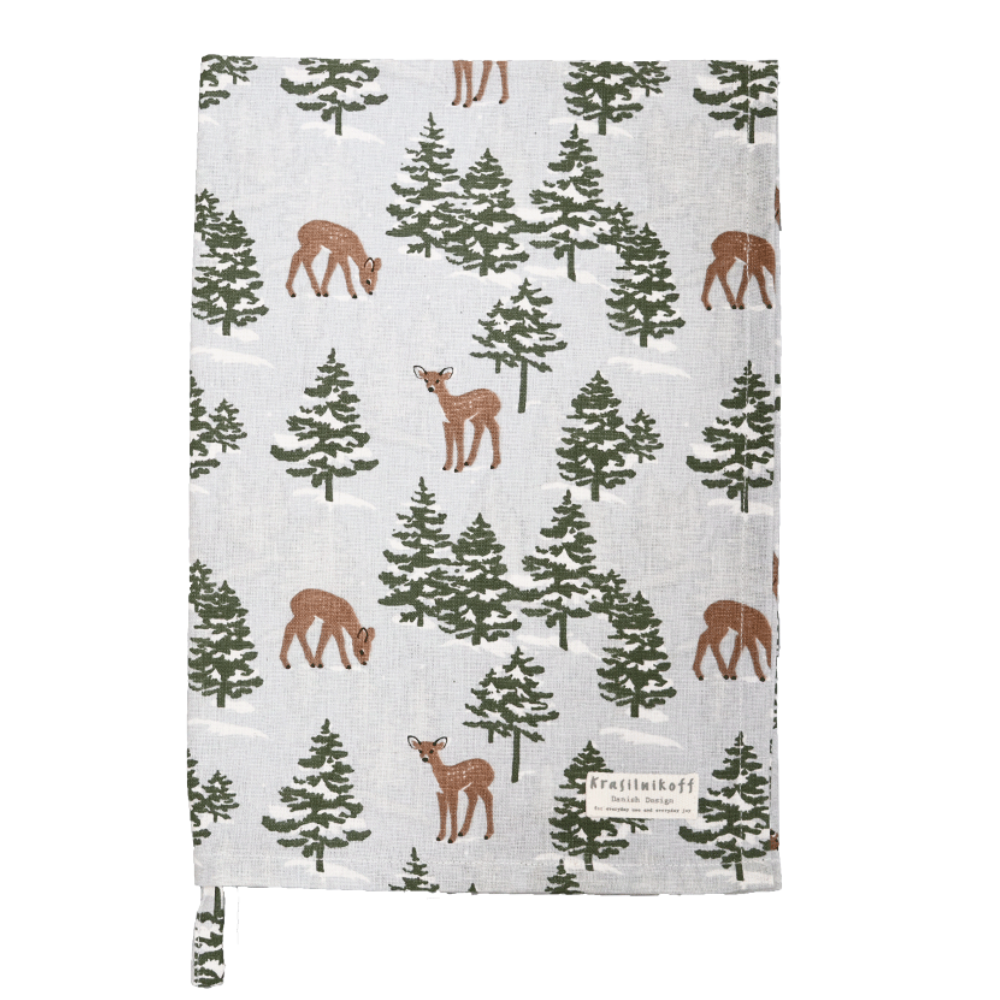 Krasilnikoff Geschirrtuch BAMBI IN FOREST