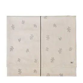 BASTION COLLECTIONS TISCHLÄUFER NATURAL CHAMBRAY PETAL