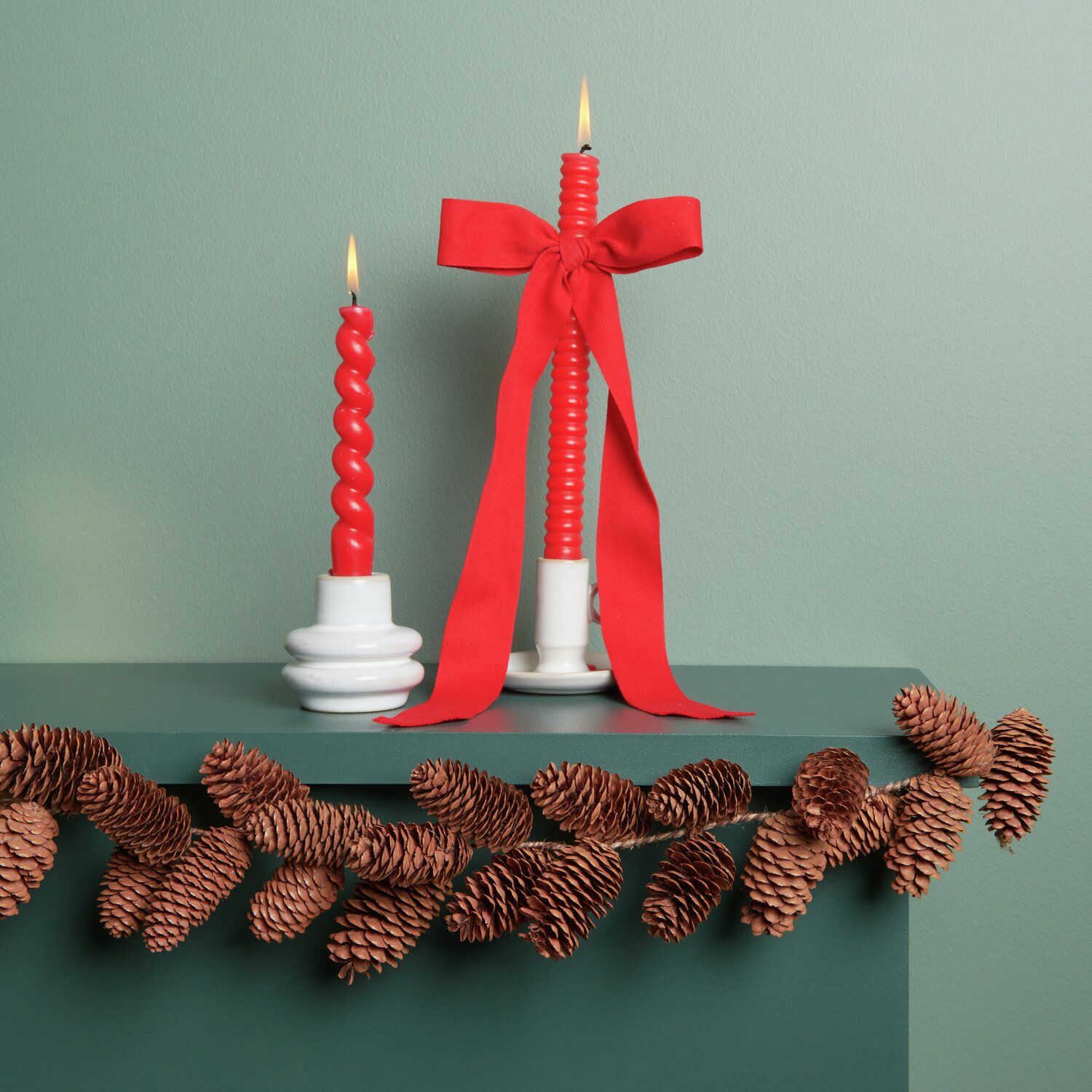 Rico Design SPIRALKERZE ROT