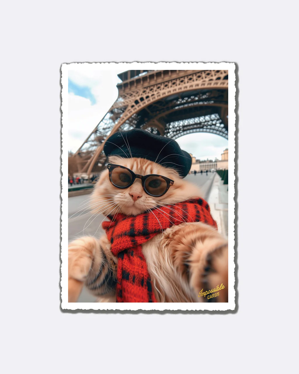 ChicMic Impossible Postkarte - Katze in Paris
