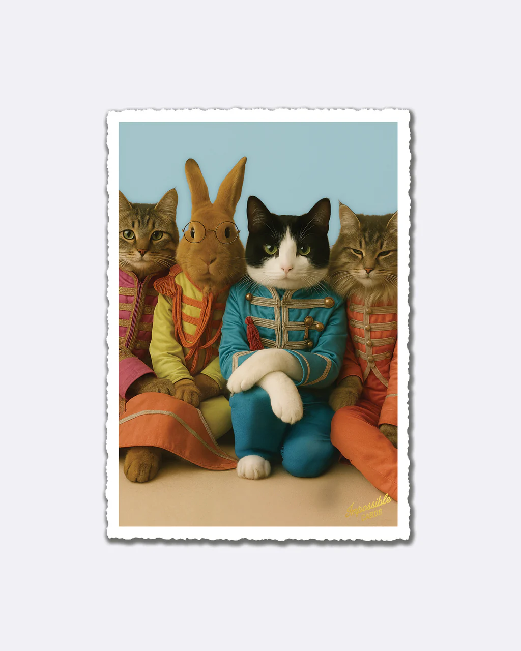 ChicMic Impossible Postkarte - Tiere in Uniform